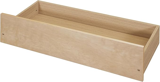 Bellemave Twin Bed Frames with Rails for Kids, Twin daybed Frame with Drawers for Boys/Girls/Adults， Natural