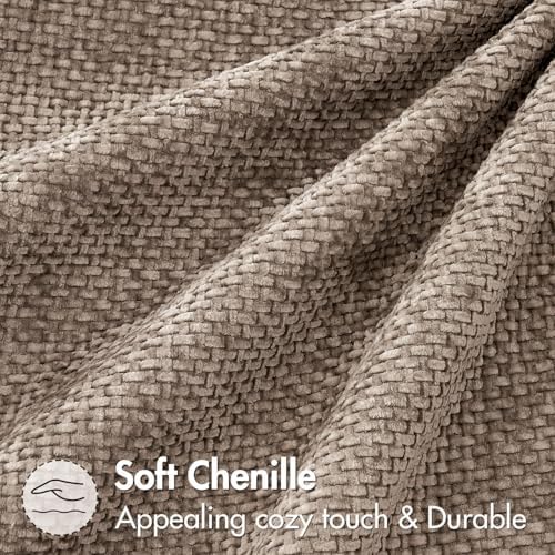 MIULEE Decorative Couch Throw Pillow Covers 22x22 Inch Light Khaki 2 Pack - Image 6
