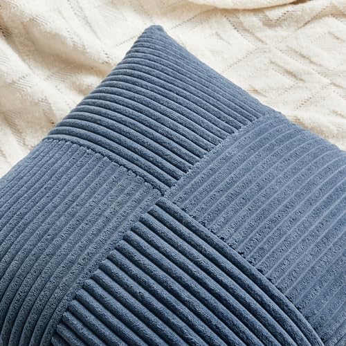 Fancy Homi 2 Packs Dusty Blue Lumbar Decorative Throw Pillow Covers 16x32 Inch - Image 4