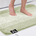 GORILLA GRIP Ultra Soft Plush Bathroom Rugs with Textured Rubber Backing, 34 x 24 Absorbent Quick Dry Bath Mat, Machine Washable Shower Mats, Home Décor Accessories Bathmat Rug Essentials, Sage