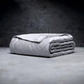 LUXOME Lightweight Blanket | 100% Rayon (Viscose) from Bamboo Fabric & Fill | Full/Queen - 86"x92" | Super Soft | Thermal-Regulating | Stone