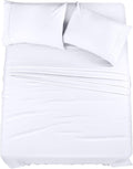 Utopia Bedding California King Sheet Set – 4 Piece Bed Sheets for Cal King Size Bed, Soft and Breathable Microfiber, Includes 1 Fitted Sheet, 1 Flat Sheet and 2 Pillowcases (White)