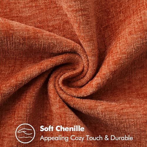 MIULEE Fall Decorative Lumbar Throw Pillow Covers 12x20 Inch Rust 2 Pack - Image 3
