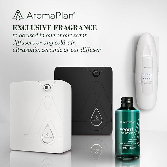 AromaPlan Hotel Scents Golden Velvet 5 Fl Oz (148ml), Home Luxury Aroma & Hotel Fragrance Diffuser Oil- Hotel Diffuser Oil for Aromatherapy- USA Made, Bigger Bottle, Bolder Aroma & Longer Lasting