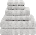 American Soft Linen 100% Cotton Luxury Turkish Towels, 6 Piece Towel Set by AmericanSoftLinen