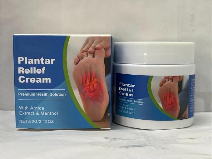 Plantar Fasciitis Cream (2.12OZ) - Spur Cream Soothes Stiffness and soreness, heel spurs & other foot discomfort , Natural Herbal Formula with Arnica & Menthol, Suitable for Sensitive Skin
