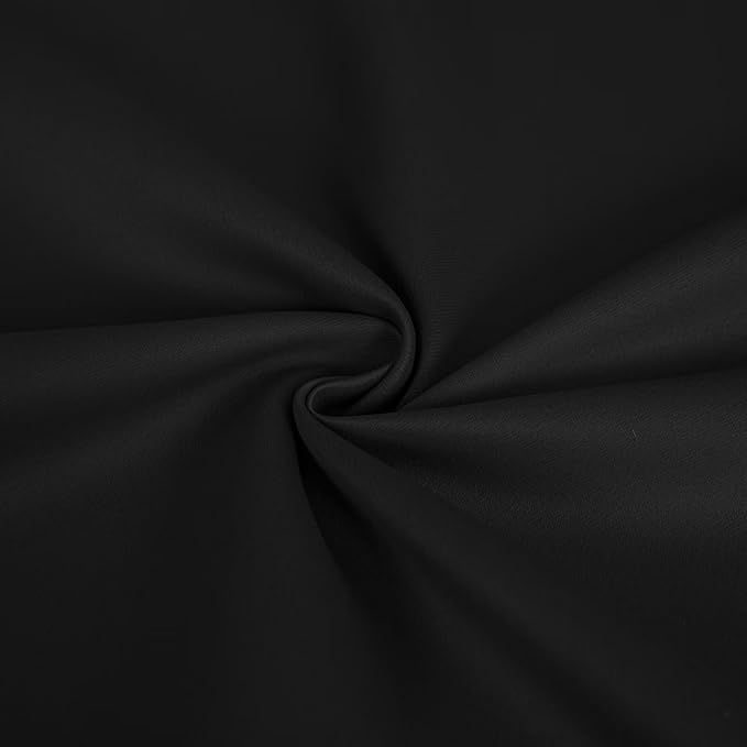 Blackout Curtains 96 Inches Long 2 Panels Set, Dark Grey Curtains Thermal Insulated Room Darkening Drapes for Bedroom, Rod Pocket Light Blocking Drapes Living Room(52W × 96L, Dark Grey)