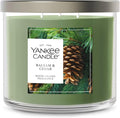 Yankee Candle Balsam and Cedar, Fall Scented Candle, 14.5oz 3-Wick Candle Jar with up to 40 Hours Burn Time, Giftable, Holiday