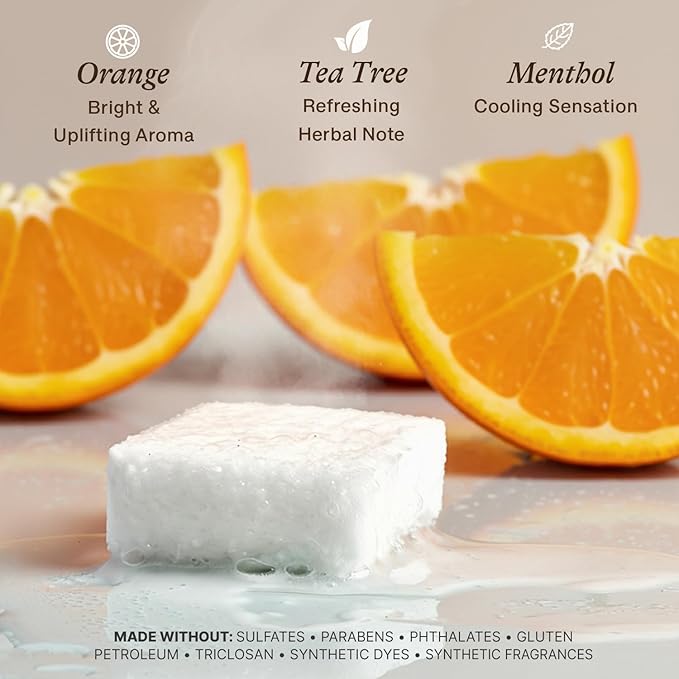 Shower Steamers Aromatherapy - USA Made with Natural Ingredients & Citrus Essential Oil, Christmas Stocking Stuffers for Men & Women, Long Lasting Shower Bombs for Energy Boost, White Elephant Ideas