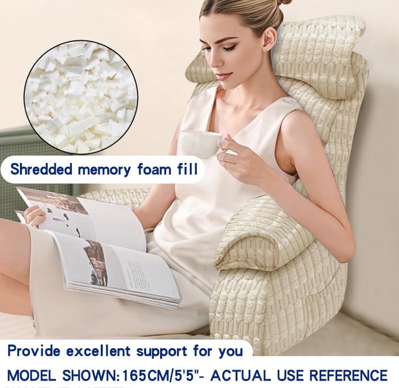 YDCEULARDOH Reading Pillow for Bed Adult – Large Bed Pillow - Image 2