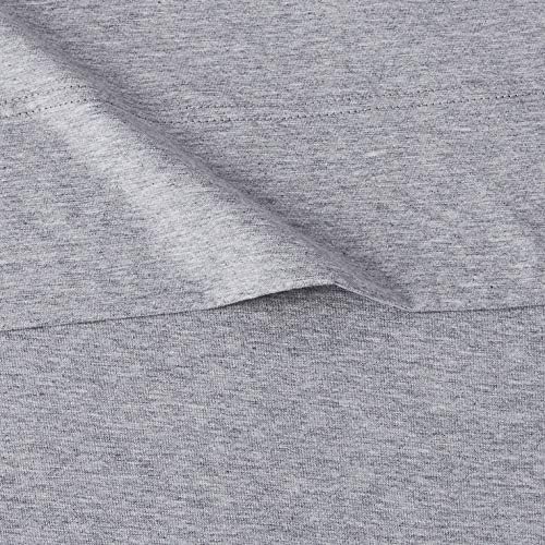 Amazon Basics 4 Piece Bed Sheet Set, 100% Cotton Jersey, Includes Super Soft - Image 5
