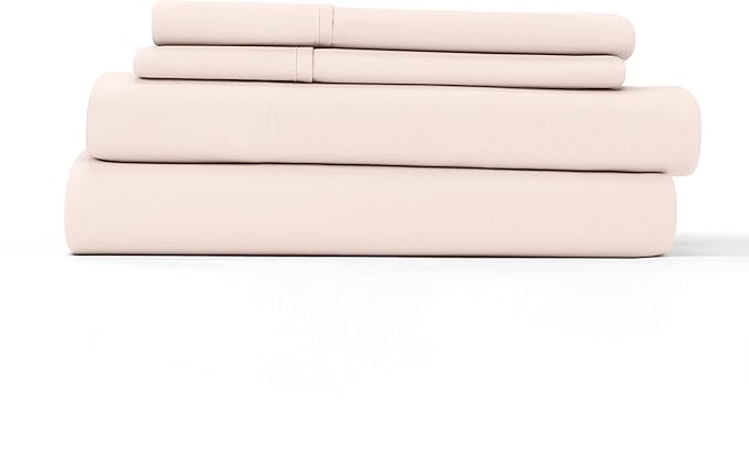 Linen Market Bed Sheets for Twin Size Bed (Blush) - Sleep Better Than Ever with These Soft and Cooling Twin Sheets - Deep Pocket Fits 16" Thick Beds - 3 Piece Twin Sheet Set