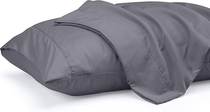 Pillow Covers by Utopia Bedding - King Size 2-Pack – Soft Brushed Microfiber – Perfect for Hospitals, Hotels, Guest Rooms – Oeko-TEX Certified, 20x40 Inches (Grey)