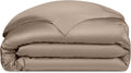Cozy Earth Luxury Duvet Cover King - 100% Viscose from Bamboo - Ultra-Soft, Cooling & Lightweight Duvet Cover - Temperature-Regulating Bedding with Concealed Zip & Interior Snap Closures - Walnut