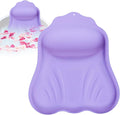 Silicone Bath Pillow for Tub Adults, 4D Air-Cushion Bathtub Pillow for Head Neck and Back Support, Non-Slip Suction Cups, Quick-Drying Waterproof Spa Pillow, Easy to Clean & Store
