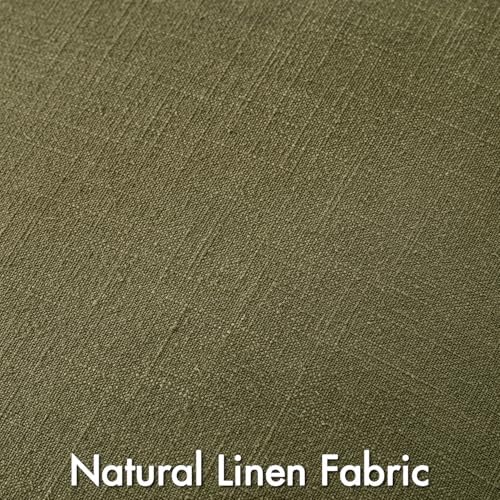 MIULEE Olive Green Boho Linen Pillow Covers 20x20 Inch Pack of 4 - Image 2
