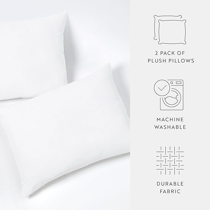 Fern and Willow King Size Bed Pillows - Set of 2, 36"x20" - Luxurious Ultra-Soft Cooling Pillow - Hotel Quality, Down Alternative Fill - Ideal Gift for Side, Back & Stomach Sleepers