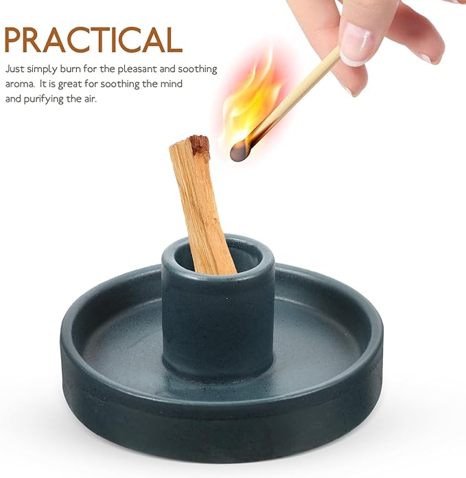 Purifying Holy Wooden Incense Sticks for Meditation Yoga Stress Relief Smudge Stick with Natural Aromatic Fragrance Compact Santo Incense for Home and Office Relaxation
