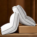 Goose Feather Down Pillow King Size Set of 2, Down Surrounded Hotel Collection Bed Pillows for Sleeping with 3 Inch Gusset, 2 Pack, Fluffy Plush for Side, Back Sleepers 20x36 in.
