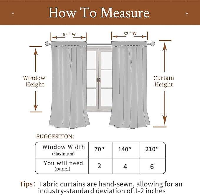 LAMIT Velvet Curtains for Living Room 96 Inches Long, Mid Century Thermal Blackout Curtains Room Darkening Back Tab and Rod Pocket Panels for French Country, 2 Panels, Bronze Brown, 52 x 96 Inch