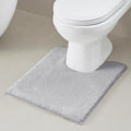 Madison Park Signature Non Slip, Luxrurious Plush Mat, Absorbent, Quick Dry, Spa Design Bath Room Décor Marshmallow Bathroom Rug, 1'8"x2', Silver