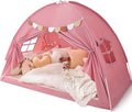 Bed Tent Twin, Bed Canopy for Kids Girls, Tents Toddler Portable Sleeping Tents Indoor, Pink Bunk Canopy Floor Playhouse for Twin Size Bed for Birthday Toy House Gift