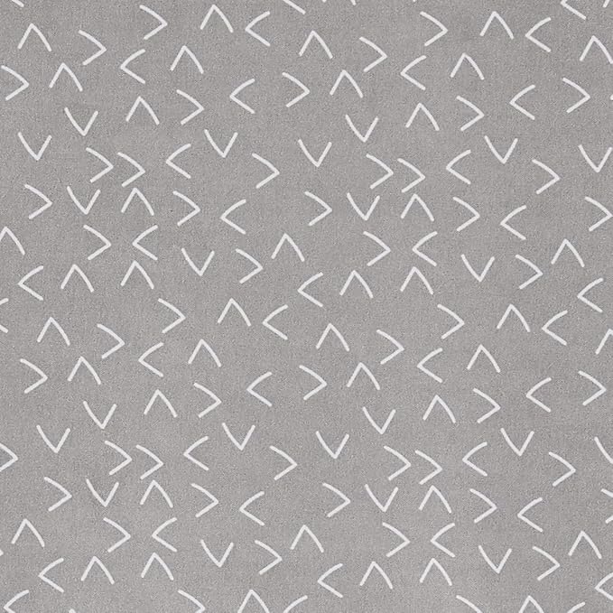 Amazon Basics 3-Piece Lightweight Super Soft Easy Care Microfiber 14" Deep Pockets Sheet Set, Twin XL, Gray Arrows, Printed