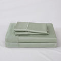 Linen World Cooling Bed Sheets Set Full Size,100% Organically Grown Viscose Sheets,Deep Pocket Up to 16",4 Pieces Silky Soft,Breathable Bedding Sheets & Pillowcases(Sage Green,Full)