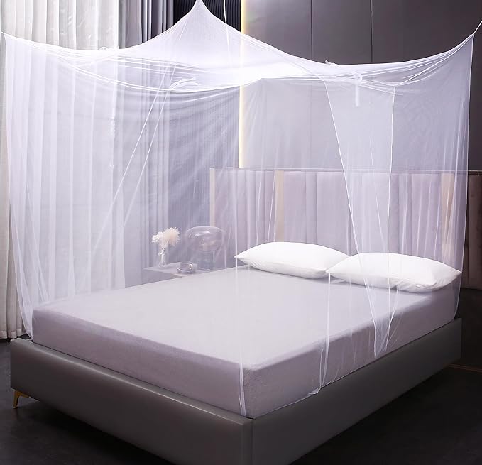 Mengersi Mosquito Net for Bed,Bunk Bed Canopy One Side Opening Canopy Netting Bed Drapes for Camping Home Outdoor Travel Dormitory,Twin