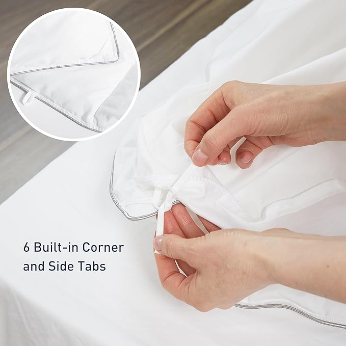 sunflower Twin Comforter White Lightweight Down Alternative Filling 100% Cotton Shell Bedding Twin XL Comforter Blanket for Dorm Hot Sleepers with Corner Tabs Soft Breathable Machine Washable