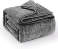 Super Fuzzy Soft Sherpa Fleece Weighted Blanket, 20 lbs Dual Sided Fluffy Heavy Weighted Blankets for Adults - No Bunching with Double Layers of Soft Inner Lining (60"x 80", 20 Pounds)