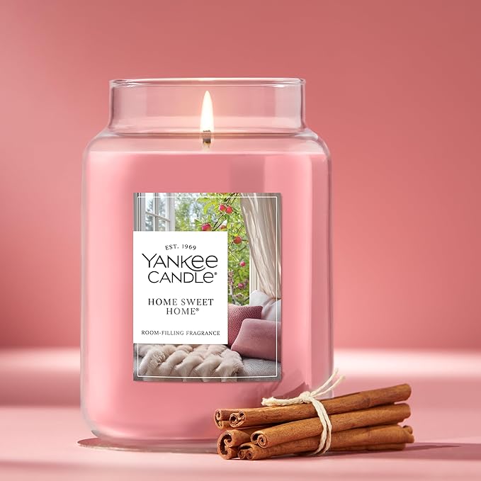 Yankee Candle, Home Sweet Home Fall Scented Candle, 22oz Large Jar with up to 150 Hour Burn Time