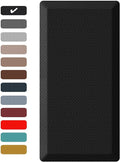 Ophanie Kitchen Mats for Floor, 3/4 inch Thick, 17x24 Anti Fatigue Cushioned Mat, Kitchen Rugs, Waterproof, Comfort Ergonomic Standing Mat for Office, Home, Sink, Black Non-Slip Ridged Bottom