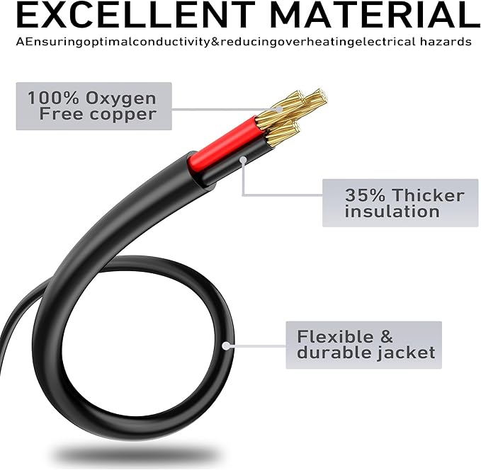 LUCKY TL Indoor Outdoor Extension Cord, 16/3 Gauge Black Long Extension Cord 25ft, Waterproof Flexible Case, Made of Pure Copper, 13A 1625W 16AWG SJTW, 3 Prong Heavy Duty Wire, ETL