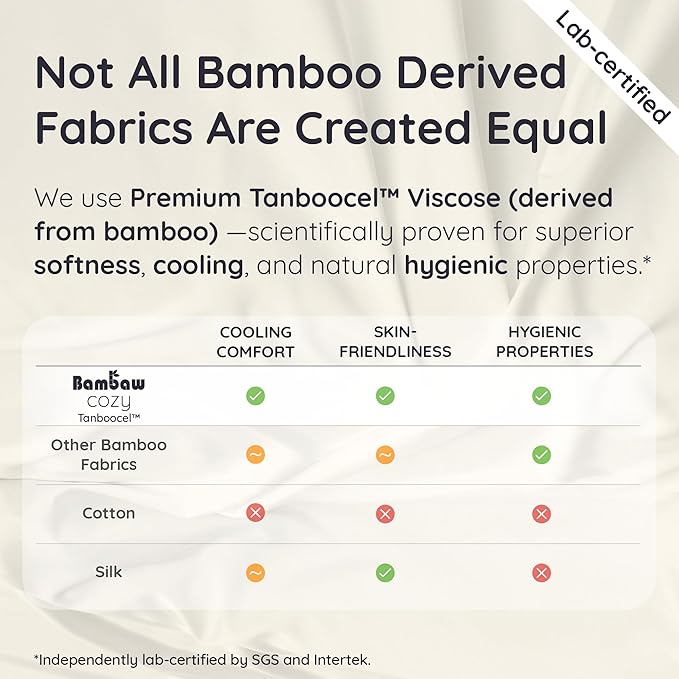 Bambaw 100% Viscose Derived from Bamboo Bed Sheets Full Size Set – 4pcs Breathable & Cooling Sheet Set for Hot Sleepers, Super Soft Full Size Sheets, with Elastic Corner Straps (Moonlight Gray)