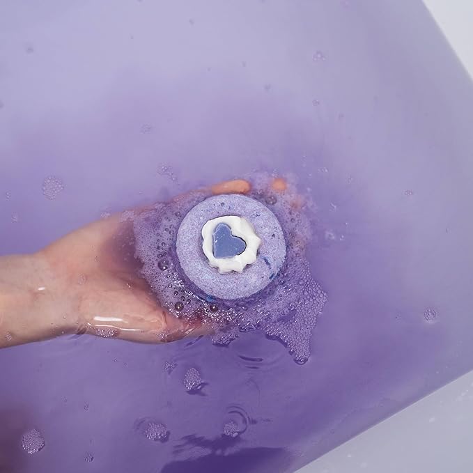 ANIHANA Bath Bombs with Coconut Oil, Paraben Free, Hand-Crafted Luxury Fizzers, Refreshing Lavender Love Scent, 6.3 oz Each, 3 Pack