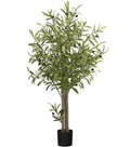 Maia Shop 3ft 5in Artificial Olive Tree Plant for House, Apartment or Office – Realistic Fake Indoor Plants for Living Room, Kitchen, Bedroom, Entryway or Bathroom – Faux Greenery for Home Décor