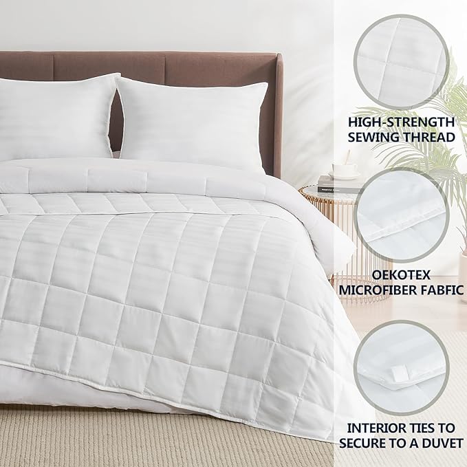 Weighted Blanket Kids (36"x48" 3lbs),Ultra Soft and Cozy Cooling Weighted Blanket Kids,Heavy Blanket with Machine Washable Soft Blanket, White