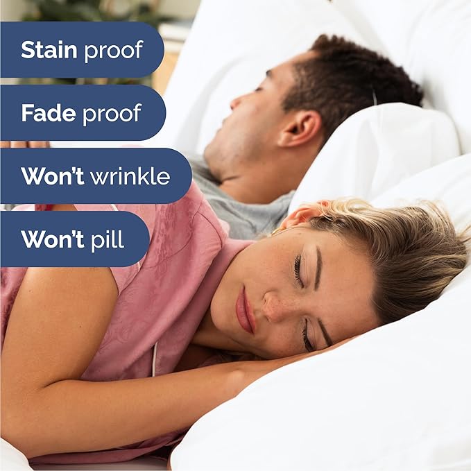 Cal King 6 Piece Sheet Set - Cooling, Comfy & Breathable - Hotel Luxury Bedding, Includes Fitted Sheet for Women, Men, Kids & Teens - 1 Flat, 1 Fitted Sheet, 4 Pillowcases with Deep Pockets - White