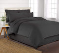 Twin Duvet Cover by Pure Bamboo, 2 Piece Set, Genuine 100% Organic Viscose Derived from Bamboo, Luxuriously Soft and Cooling, 1 Pillowcase (Twin, Charcoal)