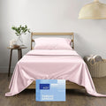 THREAD SPREAD Twin XL Sheet Sets Cotton - 400 Thread Count 100% Cotton XL Twin Sheets, 3 PC (Blush), Luxury Soft, Breathable, Cooling, Extra Large 16" Deep Pocket Sateen Bedsheet for Dorm Rooms