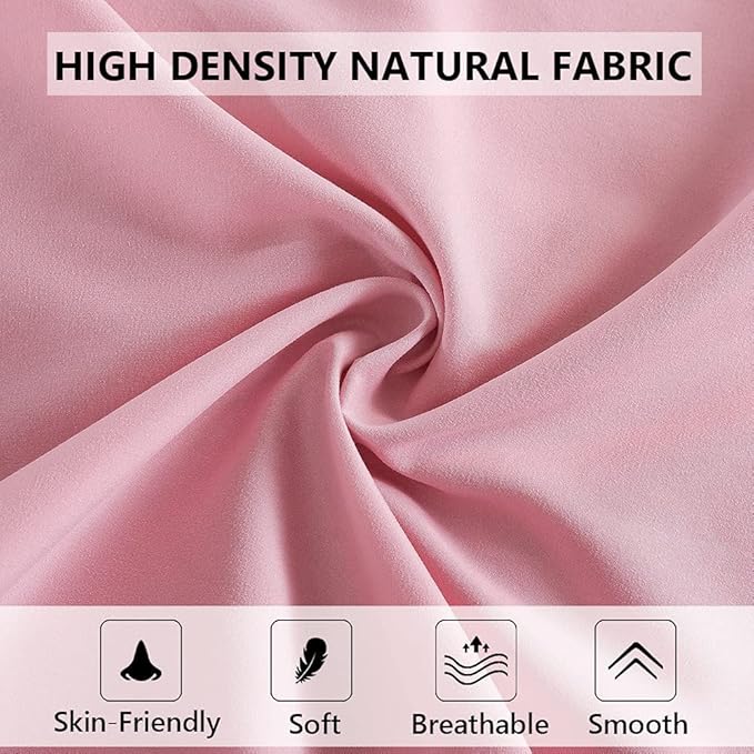 ELNIDO QUEEN Body Pillow with Pillowcase - Soft Long Bed Pillow for Adults - Breathable Full Body Pillow Insert for Sleeping, 20x54inches - Pink