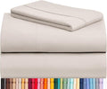 LuxClub 3 PC Twin Sheet Set, Deep Pockets Wrinkle Free Cooling Bed Sheets Hotel Bedding for Women, Men, Kids & Teens, Includes 1 Fitted Sheet, 1 Flat Sheet and 1 Pillowcase-Silky Soft Linen
