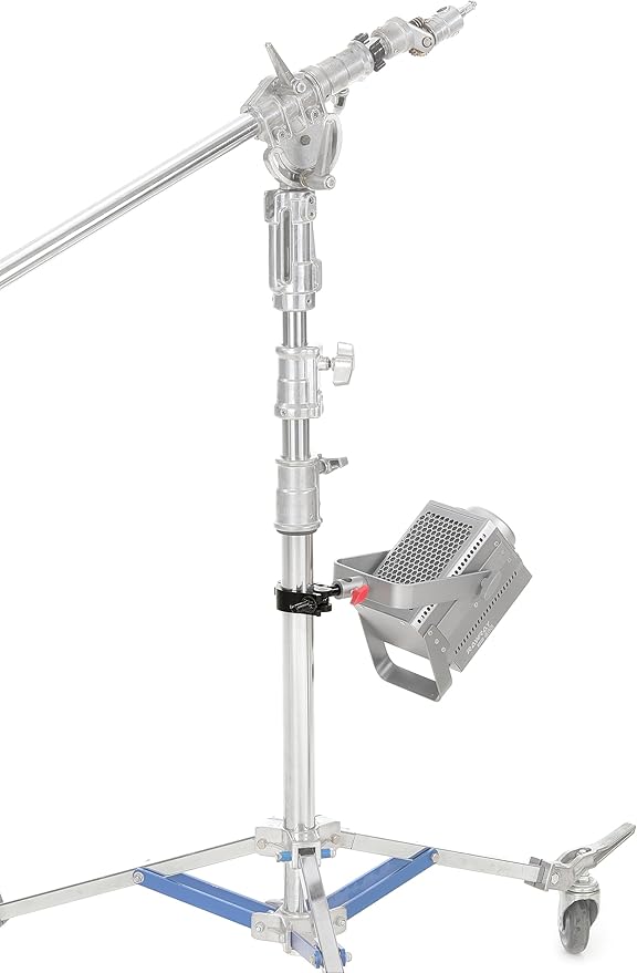 PHOCUS Half Coupler Clamp with 5/8" Baby Pin, Heavy Duty Truss Clamp on Round Tube for Supporting Photography Video Light Studio LED Ring Light (Clamp Range: 40-50mm)