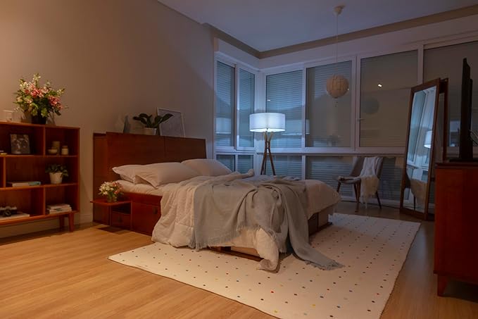 memomad Bali Set: Storage Platform Bed with Drawers + Bookcase Headboard (Queen Size, Caramel Brown Wood)
