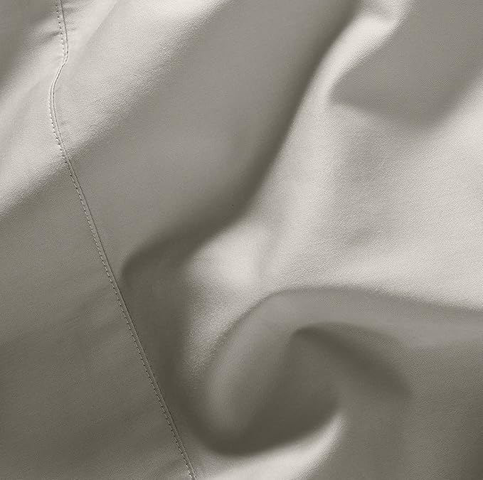BOLL & BRANCH Signature Hemmed Sheet Set - Twin XL, Pewter - Luxury 100% Organic Cotton - Includes 1 Flat, 1 Fitted, 2 Pillowcases - Buttery Soft