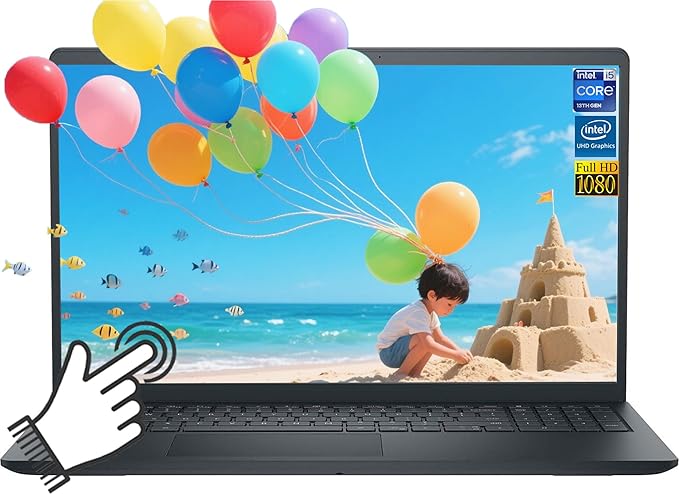 Dell Inspiron 15 3000 Touchscreen Laptop 15.6" FHD (1920x1080) IPS, 13th Gen Intel 10 Cores i5 Processor Up to 4.6GHz, 32GB RAM 2TB SSD, WiFi 6, Copilot, Windows 11