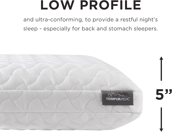 Tempur-Pedic TEMPUR-Cloud Pillow, Standard-2-Pack, Standard, White 2 Count
