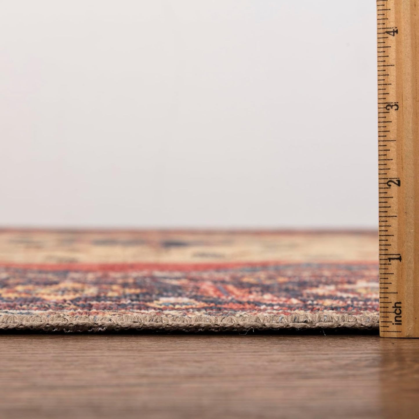 Keen Home Design 2x7 Rug - Machine Washable Runner Rug with Non-Slip Backing, Ideal for Hallway, Entryway, Kitchen, Laundry Room - Vintage, Easy Clean, Durable, Low Pile Rug - (2'6" x 7')