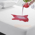 MERITLIFE 100% Waterproof Mattress Protector King Size,Cooling Breathable Mattress Pad Cover 3D Air Fabric,8-21" Extra Deep Pocket,Washable,Noiseless (Beehive,King 78"x80")